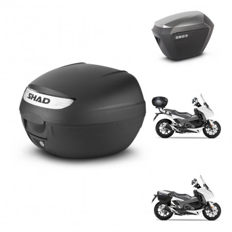 SHAD Maletas sh23 alu + soporte montaje baul SH26 KIT-470449