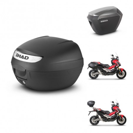 SHAD Maletas sh23 alu + soporte montaje baul SH26 KIT-470457