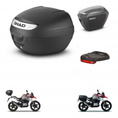 SHAD Maletas sh23 alu + soporte montaje baul SH26 accesorios KIT-470477