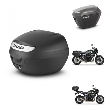 SHAD Maletas sh23 alu + soporte montaje baul SH26 KIT-470487