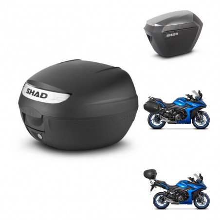 SHAD Maletas sh23 alu + soporte montaje baul SH26 KIT-470539