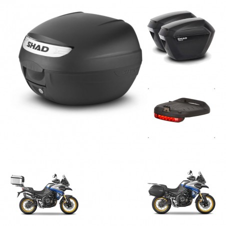 SHAD Maletas sh23 + soporte montaje baul SH26 accesorios KIT-470568