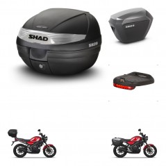 SHAD SH23 alu suitcases + mounting bracket SH29 trunk accessories KIT-470573