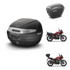 SHAD SH23 alu suitcases + mounting bracket SH29 trunk KIT-470579