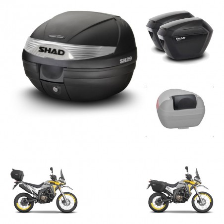 SHAD SH23 suitcases + mounting bracket SH29 trunk accessories KIT-470598