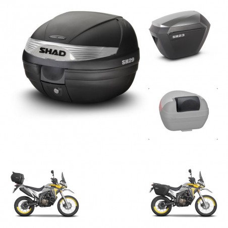 SHAD Maletas sh23 alu + soporte montaje baul SH29 accesorios KIT-470599