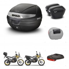 SHAD SH23 suitcases + mounting bracket SH29 trunk accessories KIT-470600