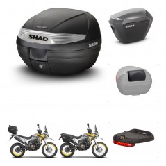 SHAD SH23 alu suitcases + mounting bracket SH29 trunk accessories KIT-470601