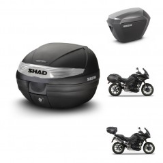 SHAD SH23 alu suitcases + mounting bracket SH29 trunk KIT-470603