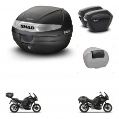 SHAD SH23 suitcases + mounting bracket SH29 trunk accessories KIT-470606