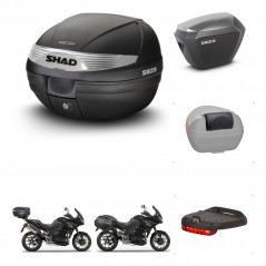 SHAD SH23 alu suitcases + mounting bracket SH29 trunk accessories KIT-470609