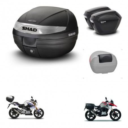 SHAD Maletas sh23 + soporte montaje baul SH29 accesorios KIT-470622