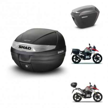 SHAD Maletas sh23 alu + soporte montaje baul SH29 KIT-470627