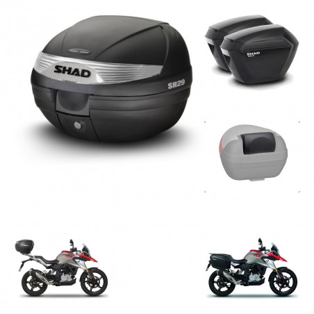 SHAD Maletas sh23 + soporte montaje baul SH29 accesorios KIT-470630