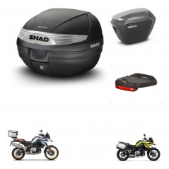 SHAD SH23 alu suitcases + mounting bracket SH29 trunk accessories KIT-470669