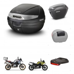 SHAD SH23 alu suitcases + mounting bracket SH29 trunk accessories KIT-470673