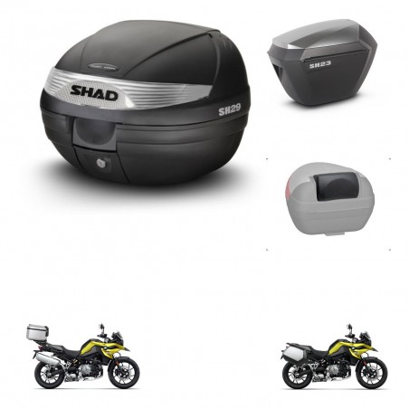 SHAD Maletas sh23 alu + soporte montaje baul SH29 accesorios KIT-470687