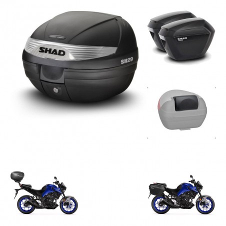 SHAD Maletas sh23 + soporte montaje baul SH29 accesorios KIT-470702