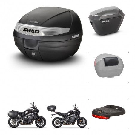 SHAD Maletas sh23 alu + soporte montaje baul SH29 accesorios KIT-470713