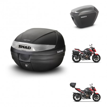 SHAD Maletas sh23 alu + soporte montaje baul SH29 KIT-470723