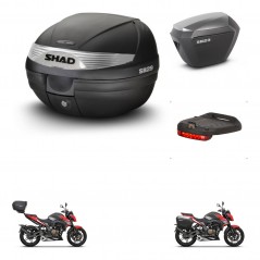 SHAD Maletas sh23 alu + soporte montaje baul SH29 accesorios KIT-470725