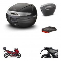 SHAD SH23 alu suitcases + mounting bracket SH29 trunk accessories KIT-470733