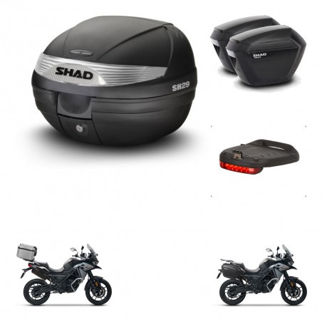 SHAD Maletas sh23 + soporte montaje baul SH29 accesorios KIT-470740