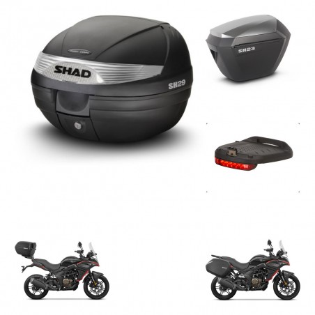 SHAD Maletas sh23 alu + soporte montaje baul SH29 accesorios KIT-470781