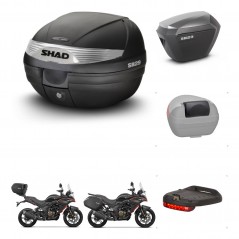 SHAD SH23 alu suitcases + mounting bracket SH29 trunk accessories KIT-470785