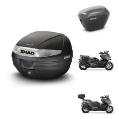 SHAD SH23 alu suitcases + mounting bracket SH29 trunk KIT-470803