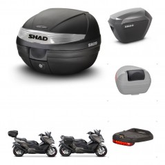SHAD SH23 alu suitcases + mounting bracket SH29 trunk accessories KIT-470809