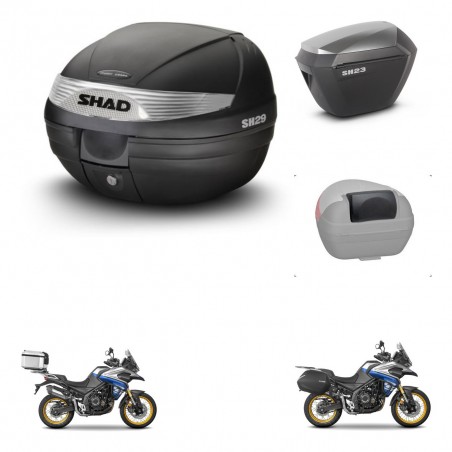 SHAD Maletas sh23 alu + soporte montaje baul SH29 accesorios KIT-470815