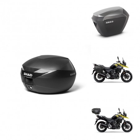 SHAD Maletas sh23 alu + soporte montaje Baul maleta KIT-471639