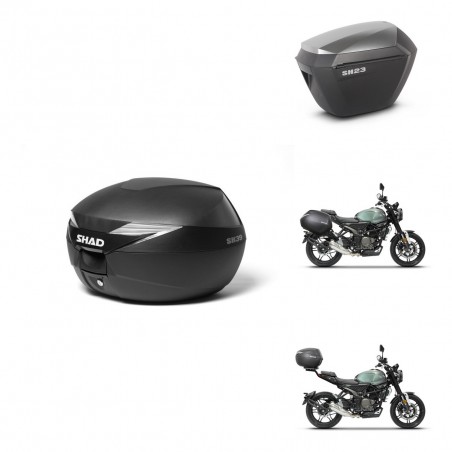 SHAD Maletas sh23 alu + soporte montaje Baul maleta KIT-471663