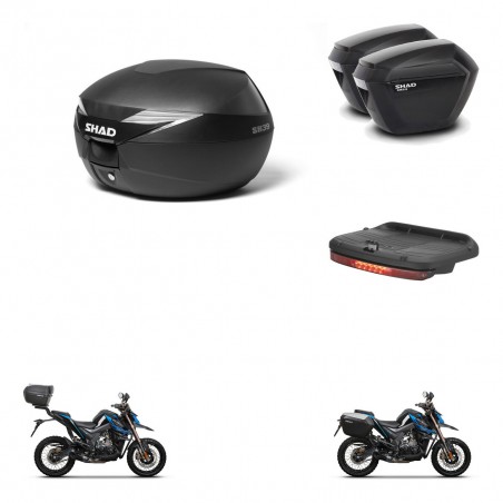 SHAD Maletas sh23 + soporte montaje Baul maleta accesorios KIT-471690