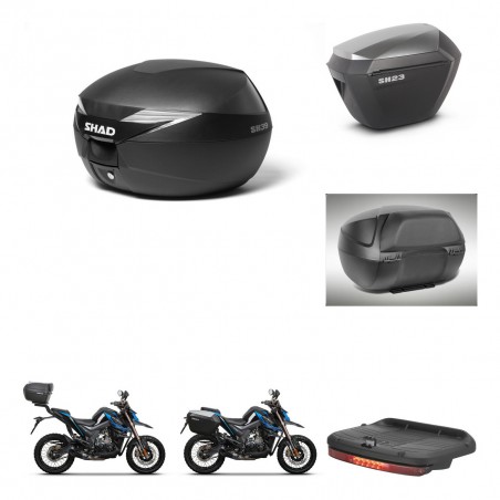 SHAD Maletas sh23 alu + soporte montaje Baul maleta accesorios KIT-471705