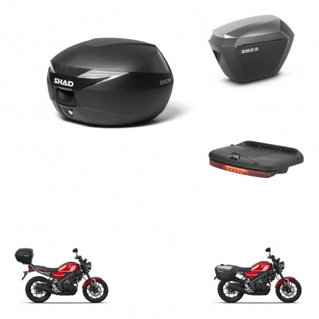 SHAD Maletas sh23 alu + soporte montaje Baul maleta accesorios KIT-471717