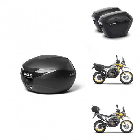 SHAD Maletas sh23 + soporte montaje Baul maleta KIT-471780