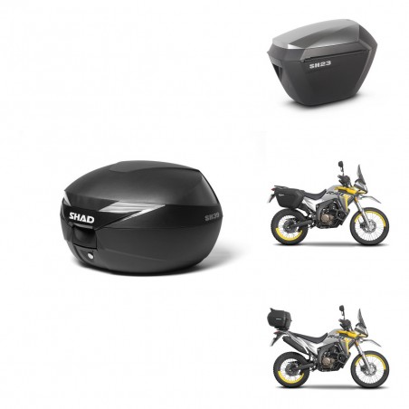 SHAD Maletas sh23 alu + soporte montaje Baul maleta KIT-471783