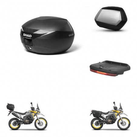 SHAD SH35 PREMIUM suitcases + mounting bracket suitcase trunk accessories KIT-471787