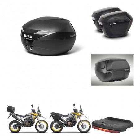 SHAD Maletas sh23 + soporte montaje Baul maleta accesorios KIT-471798