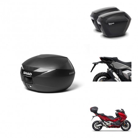 SHAD Maletas sh23 + soporte montaje Baul maleta KIT-471804