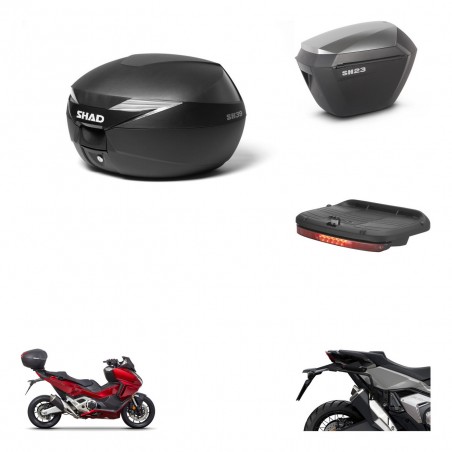 SHAD Maletas sh23 alu + soporte montaje Baul maleta accesorios KIT-471813