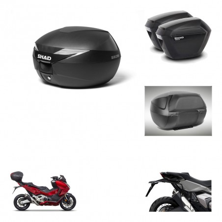 SHAD Maletas sh23 + soporte montaje Baul maleta accesorios KIT-471816