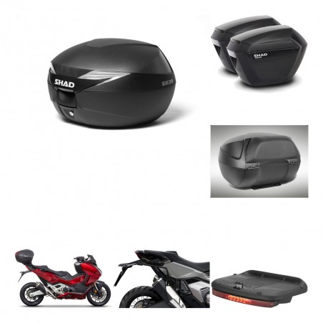 SHAD Maletas sh23 + soporte montaje Baul maleta accesorios KIT-471822