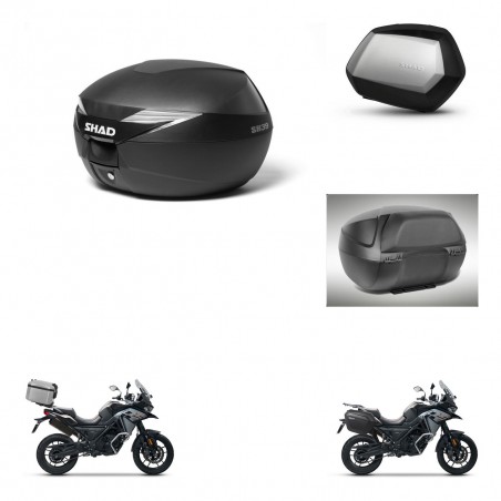 SHAD Maletas SH35 PREMIUM + soporte montaje Baul maleta accesorios KIT-471841