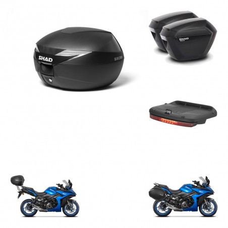 SHAD Maletas sh23 + soporte montaje Baul maleta accesorios KIT-471882