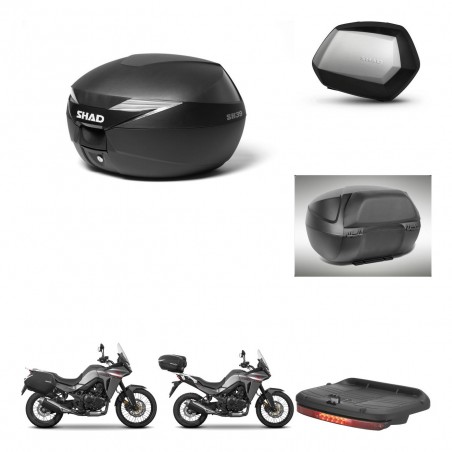 SHAD Maletas SH35 PREMIUM + soporte montaje Baul maleta accesorios KIT-471943