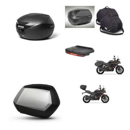 SHAD Maletas SH35 PREMIUM + soporte montaje Baul maleta accesorios KIT-471968