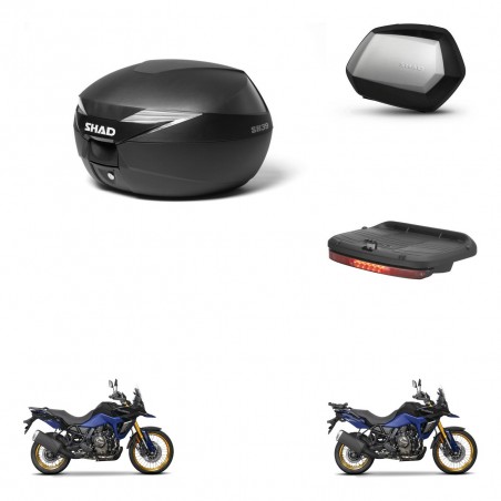 SHAD Maletas SH35 PREMIUM + soporte montaje Baul maleta accesorios KIT-471979